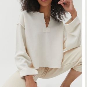 Urban Outfitters UO Jax Inside Out Notch Neck Top